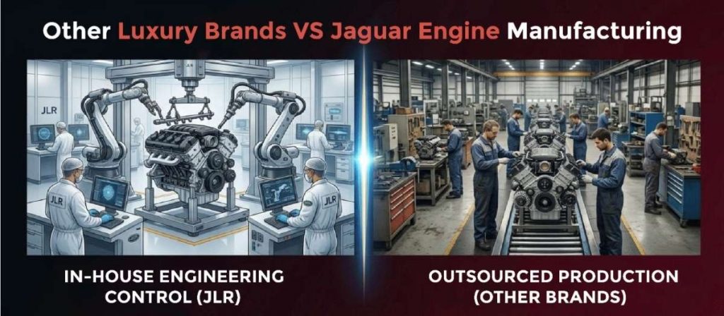 Other Luxury Brands VS Jaguar Engine Manufacturing: