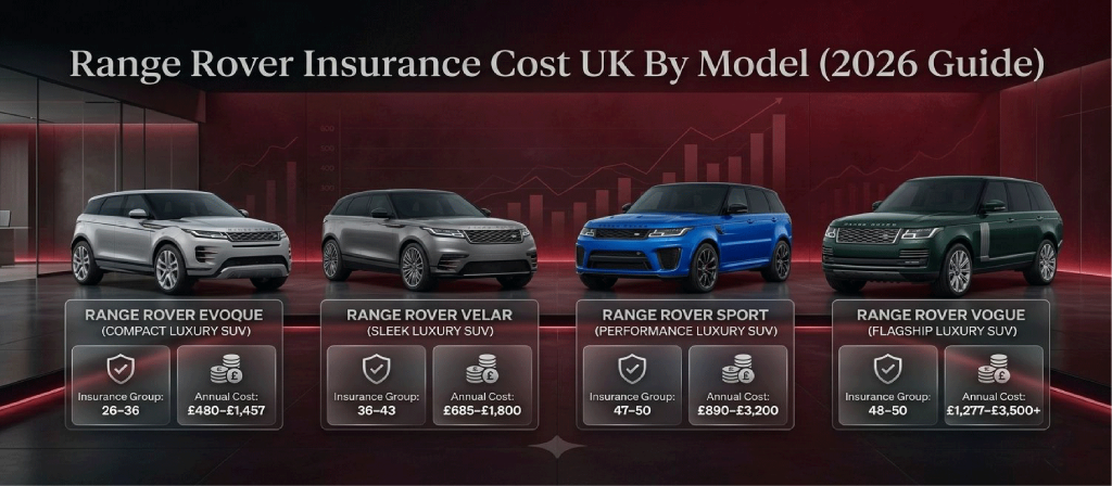 Range Rover Insurance Cost UK By Model: