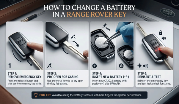 How to Change a Battery in a Range Rover Key?