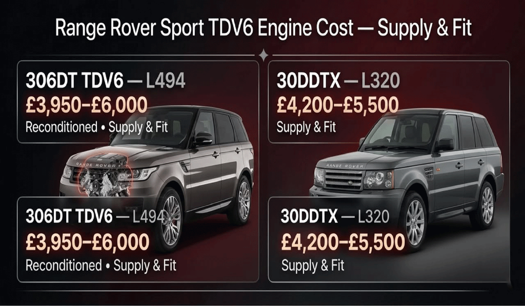 Range Rover Sport TDV6 Engine Cost: