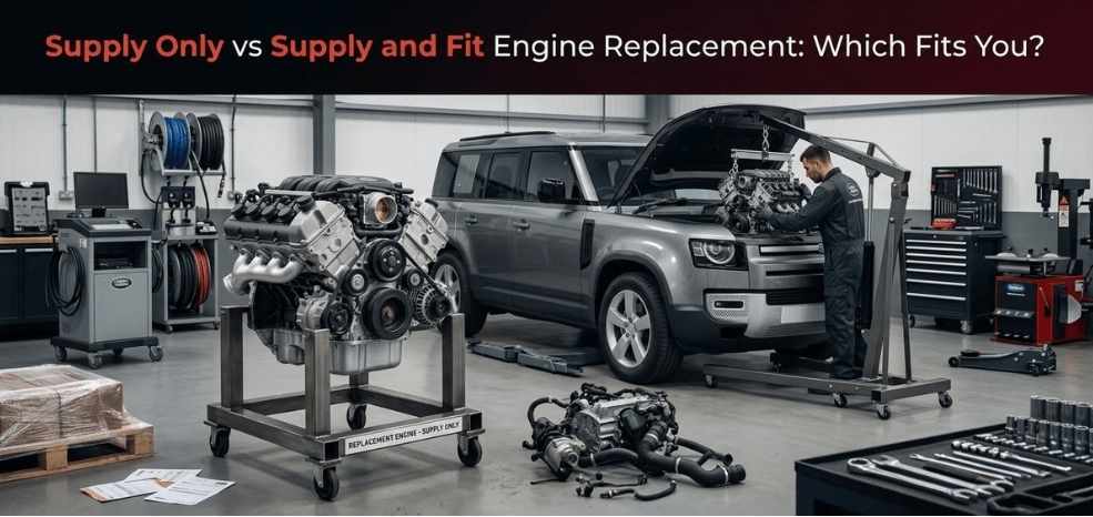 Supply Only vs Supply and Fit Engine Replacement