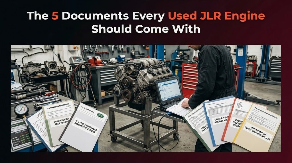 The 5 Documents Every Used JLR Engine Should Come With: