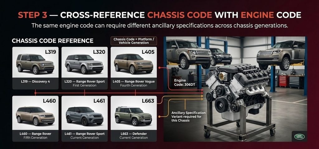 Cross-Reference Chassis Code with Engine Code