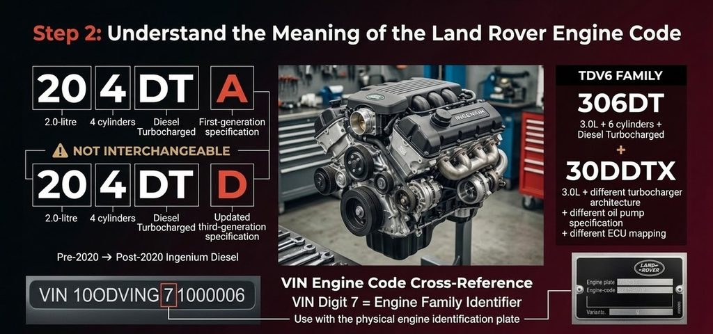 Understand the meaning of the Engine Code